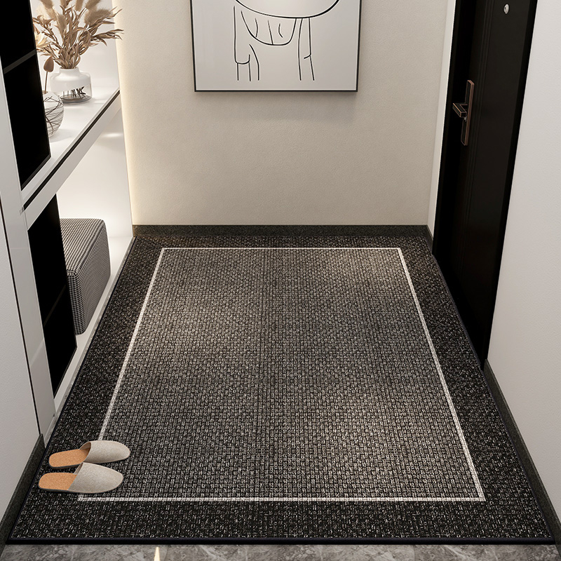 纯色入户门地垫轻奢高级客厅卧室地毯门垫进门大S门口玄关脚垫耐
