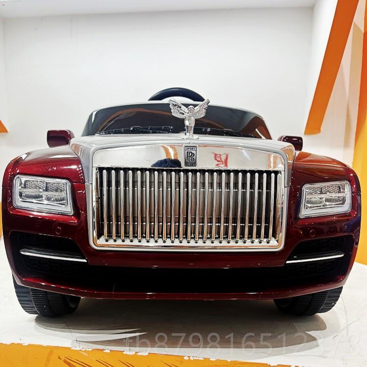 高档儿童仿遥真玩电动四轮汽车端双拼色男女宝控具四驱可坐人摇摆