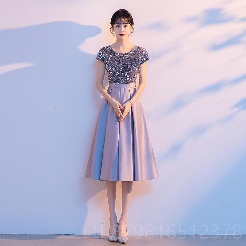 高档大合主唱服演出服女长裙成新款台人舞表演服装女持人朗诵指挥