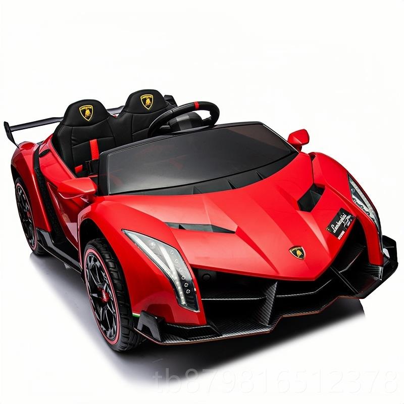 高档大双座兰博基尼童电动车四轮宝儿宝玩具汽车可坐人小遥孩控超