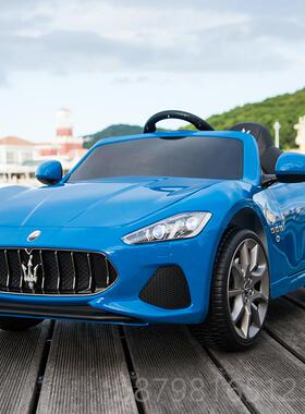 高档版玛莎拉蒂GranC控abrio儿童电动车四驱小孩宝宝带遥汽车正可