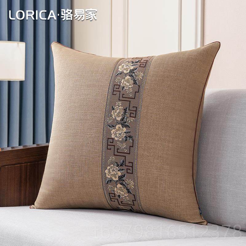 高档骆易家中式枕客靠厅沙发不含芯枕套床头抱靠高垫轻奢级感大靠,居家布艺,床头靠垫,淘宝优惠券,粉丝福利购,淘宝优惠卷