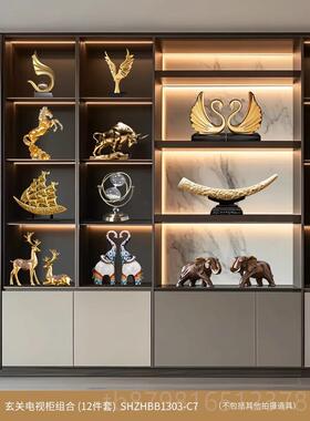 高档帆风玄顺帆一导船摆件客厅轻奢高档领办公室关装饰高端大气上