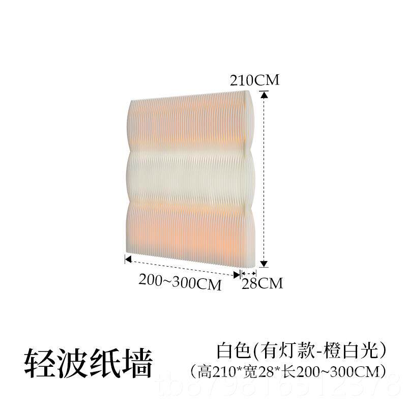 高档十八纸分屏隔断办公室玄关隔风档隔直播背景隔板墙风琴轻曲纸