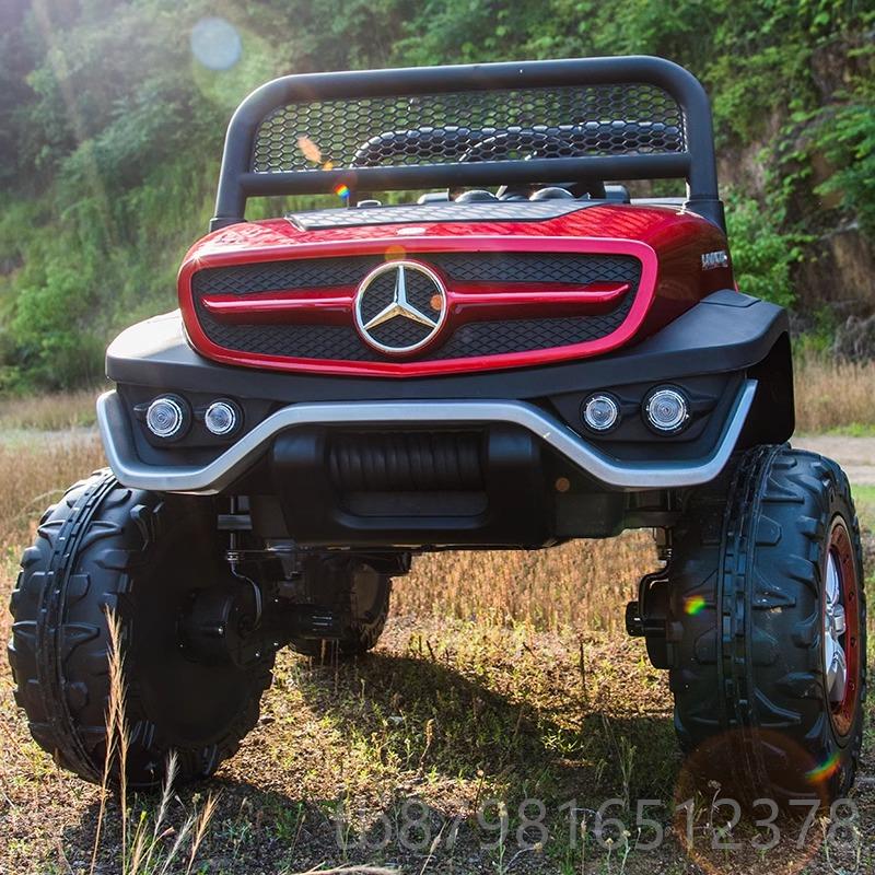 高档双座奔儿童电动驰车四轮遥车小控玩孩宝宝可坐大人超大越野具