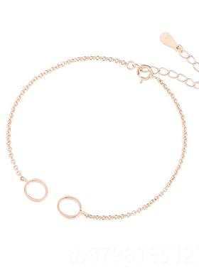 高档S925平纯银手链空托女镶嵌扣夹扣手镯托嵌镶蜜蜡琥珀和安田玉