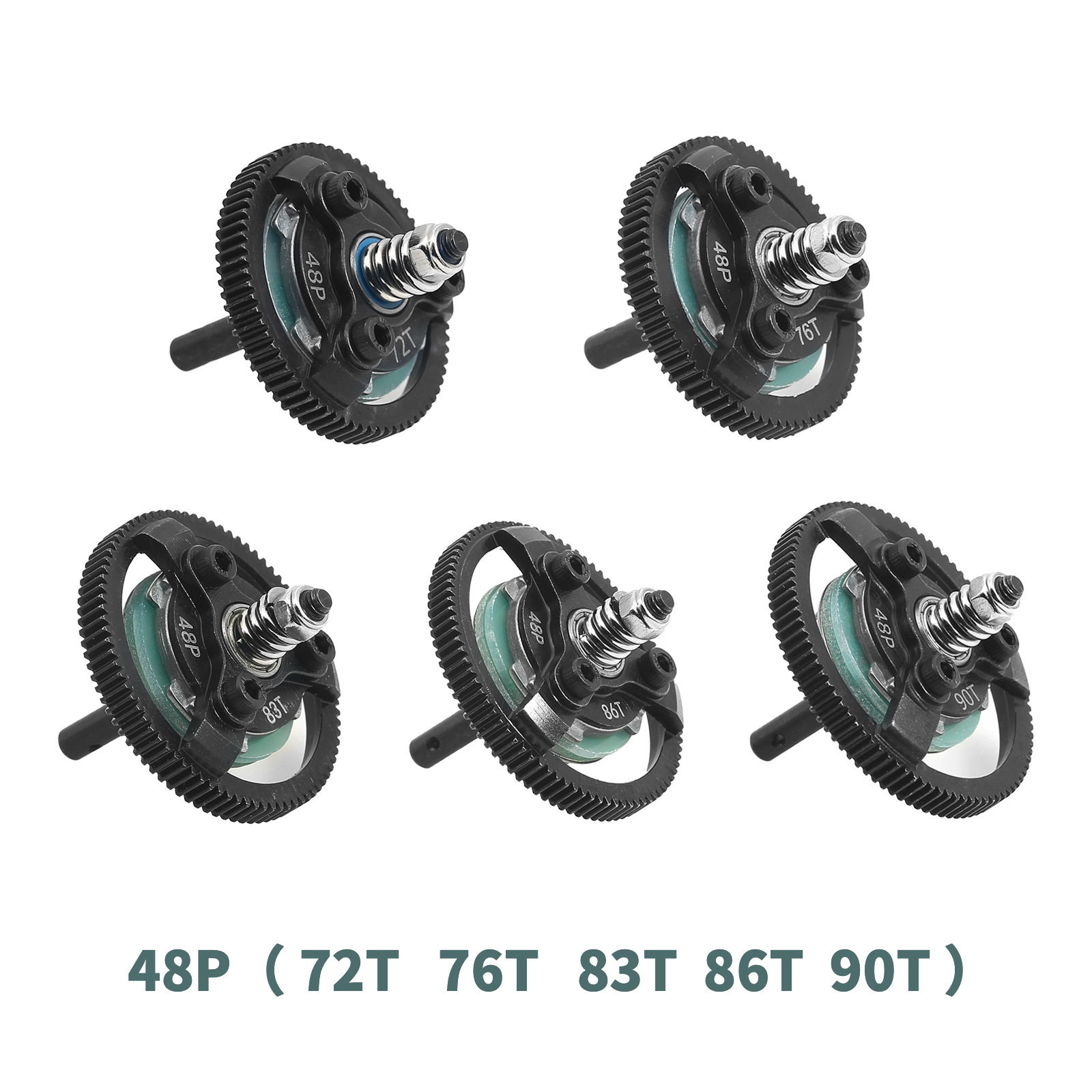 1/10 TRAXXAS SLASH 2WD 波箱齿轮 48P总成=72T+76T+83T+86T+90T