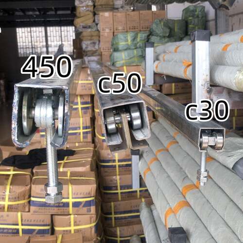 C50不锈钢吊轨重型移门工业轨道滑轮平移门滑道轮烤漆房导轨吊轮