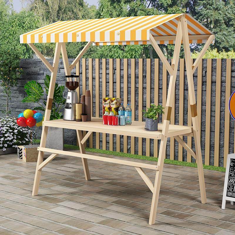 集市移动摆摊架定制户外摊位棚架展示架商场促销花车夜市摊位架子