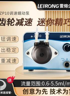 微ZP10调速蠕动泵实验室抽水定量循环水泵头减速箱微型低噪音