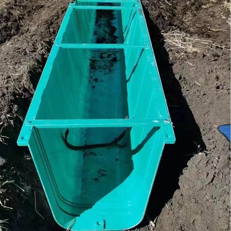 复合树脂排水渠厂家定制复合U型下水道排水槽一体式成品排水沟