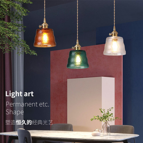 北欧风餐厅吊灯丹麦极简吧台餐桌磨砂玻璃灯具创意卧室床头小吊灯