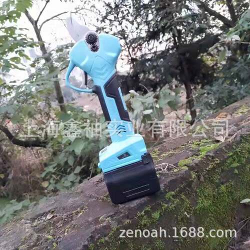 丸崎21V锂电剪刀手持式果树修枝剪刀 多功能园林修枝剪树枝粗枝剪