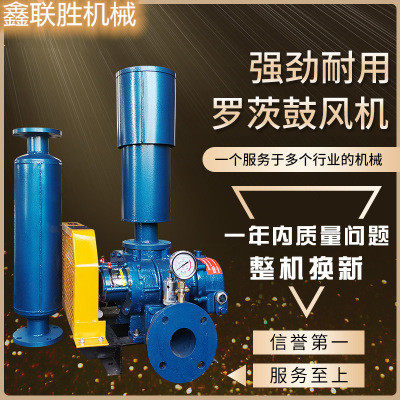 厂家直供水产养殖专用罗茨鼓风机铸铁材质声音小风力强大罗茨风机