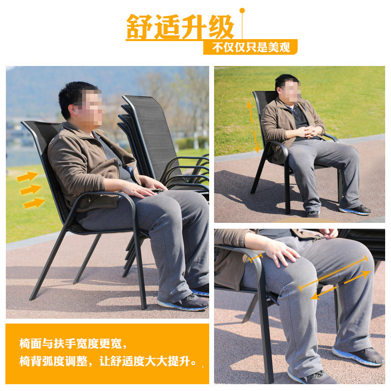 铁艺户外桌椅伞组合庭院室外桌椅花园休闲家具露天阳台座椅三件套