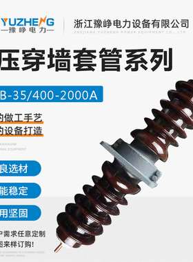 40.5KV系列 铜排陶瓷高压穿墙套管防污 CWW-CWB-35KV/200A-4000A