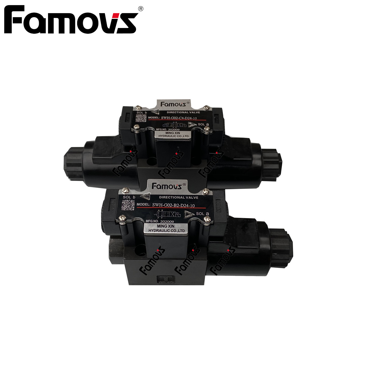 WS-G02-C2-A2-E供应Famovs液压电磁阀接线盒式 换向稳定不卡阀