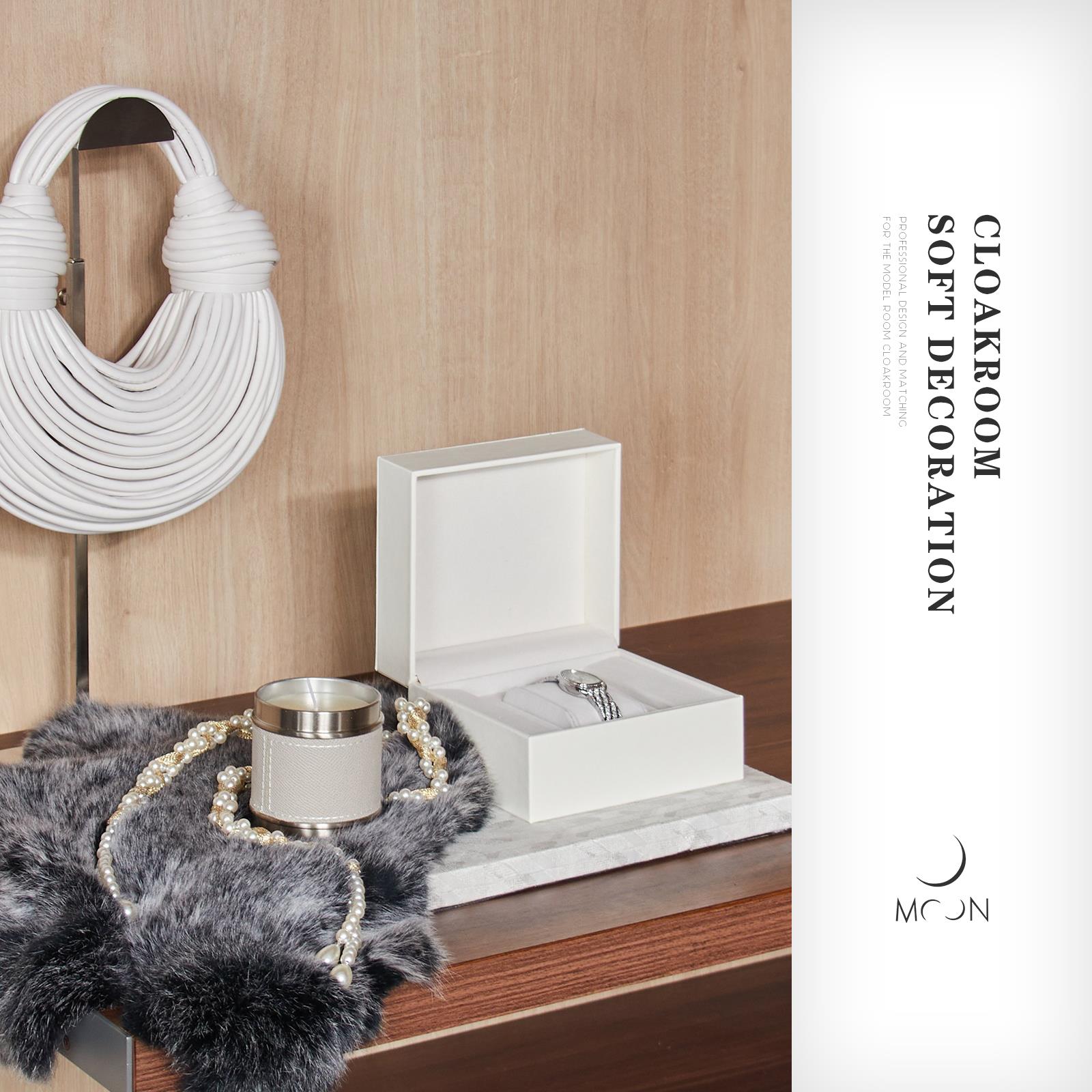 MOON慕空间样板房衣帽间女士梳妆台摆件家居软装饰品展厅摆设道具