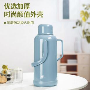 家用热水瓶宿舍暖水瓶保温壶大容量学生真空玻璃食品级木塞开 水