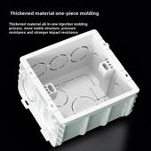 接线盒86型墙壁插座暗装 底盒预埋过线盒pvc下线盒电源开关盒家用