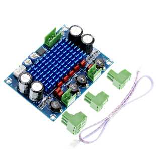 28V输出120W 大功率数字功放板TPA3116D2机箱专用对插件5 M572