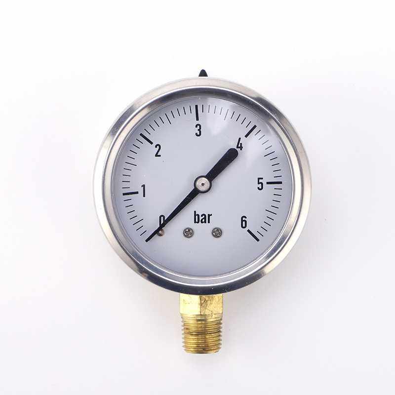 直供水泵净水器水处理不锈钢充油耐震工业压力表