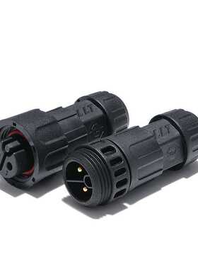 利路通LLT-M19-2P-18P螺纹式对接试组装防水连接器，防水航空插头