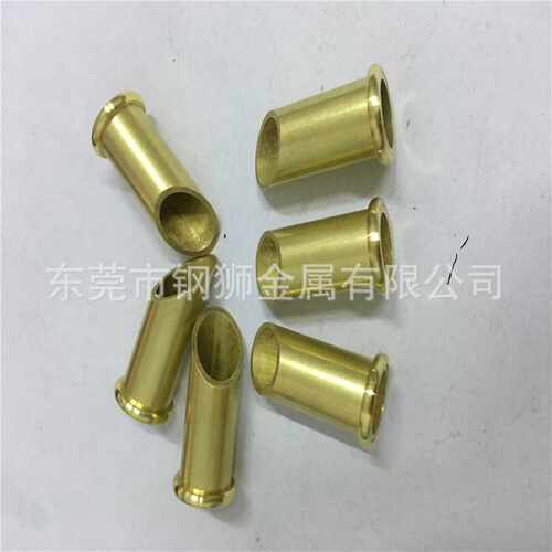 H62黄铜管加工  铜管斜切口 铜管外翻边 黄铜管折弯打孔加工