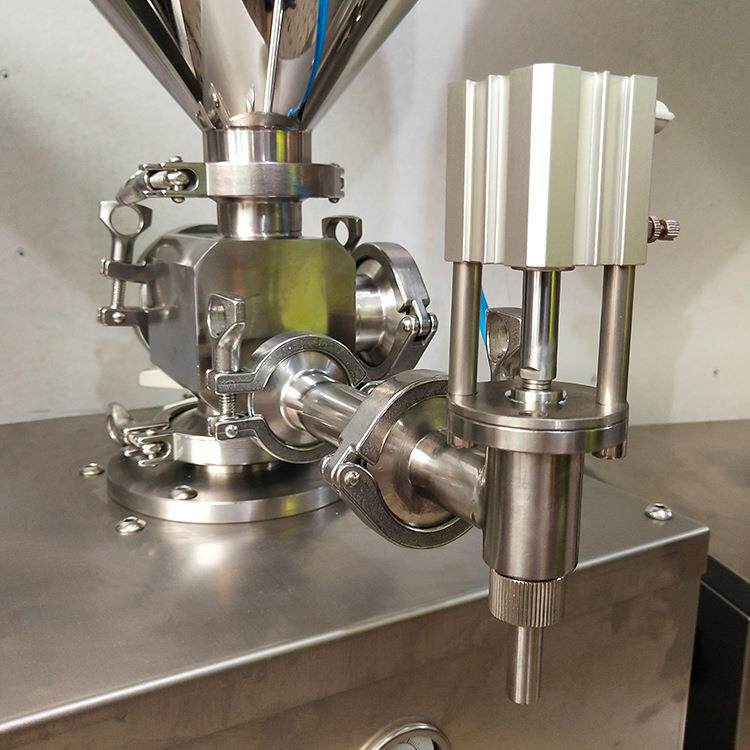 立式气动灌装机半自动膏体灌装机乳液面霜化妆品定量分装机不锈钢