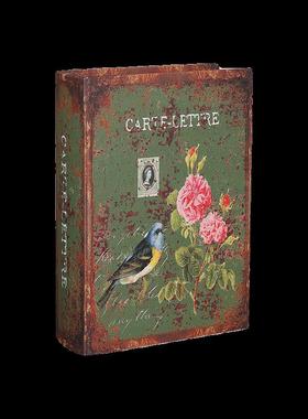 欧式假书摆件家居仿真书书房装饰收纳盒复古道具书本书盒桌面摆设