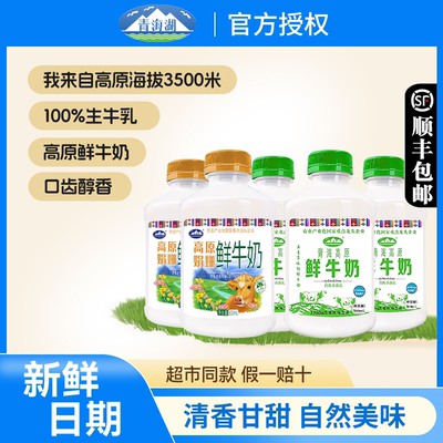 青海湖鲜奶姗鲜牛奶500ML*8瓶