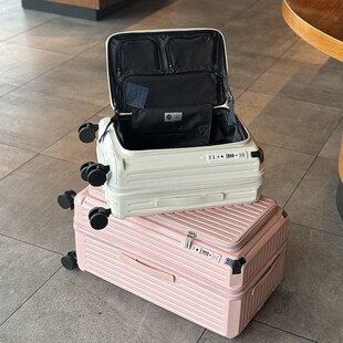 五轮拉杆箱加厚大容量可扩展行李箱女20寸静音侧开盖登机旅行箱男
