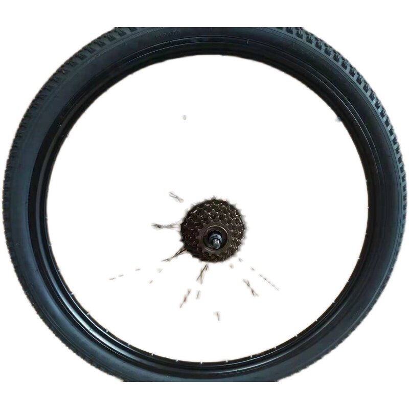 山地车轮组24寸26寸加厚铝合金车圈双层铝合金车圈碟刹v刹通用款