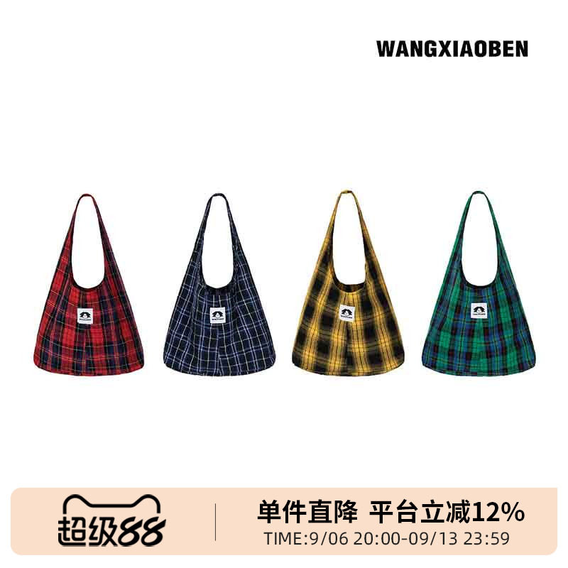 王小笨新款潮流多巴胺小迷糊系列莓莓方格子女款托特包 BH1210780图片