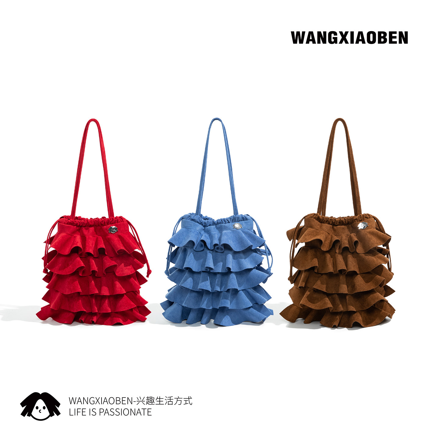 WANGXIAOBEN新款原创褶皱单肩包图片