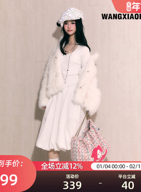 WANGXIAOBEN二次元卡哇伊可爱风女生单肩包绒间趣纹包包CC2007116