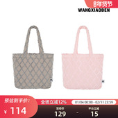 多巴胺小迷糊系列格纹单肩手提包女款 王小笨 新款 托特包BH1211007