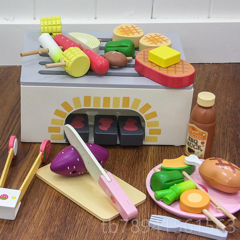 高档男女孩木制仿真淇冰淋展示玩柜雪糕机冰激凌儿童过具家家生日