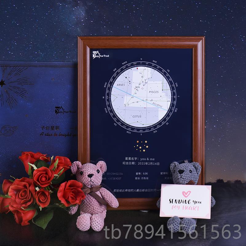高档星送星名权定制情侣纪礼盒情人圣诞节礼物浪漫创命意念女生日