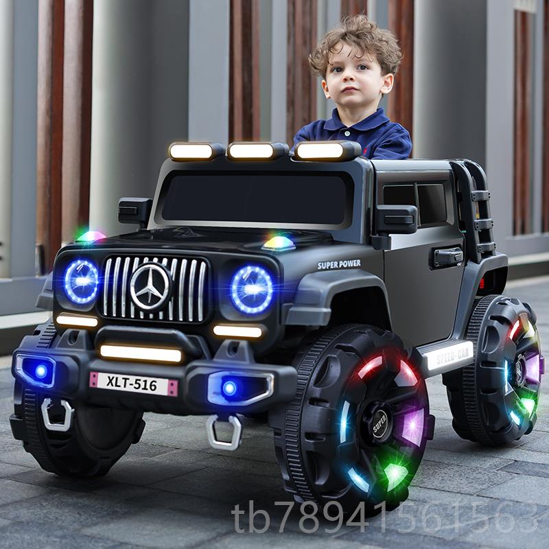 高档婴童电动车儿四轮越宝野车男女孩宝汽可车遥控充电玩具玩童车