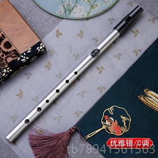 高档爱尔兰入哨笛初学B者门演奏6孔C/DE调降/高合音专业金属直竖