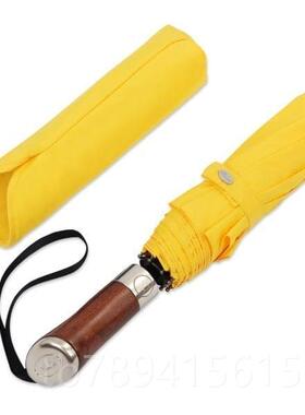 高档现货优雅致手工伞英Balios木手柄全自精动折国叠雨伞实男帅气