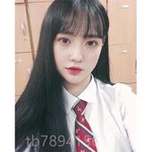 高档发0安娜罗女假发女长直发空气刘海薄长发发逼真自然黑直色微