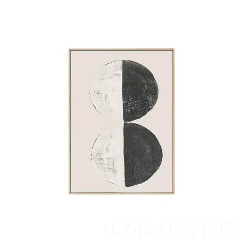 高档加州当代艺饰术《m》oon wal月亮墙客厅极简抽象INSl北欧装画