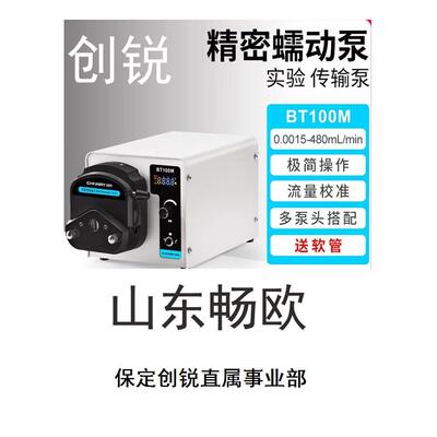 创瑞数字蠕动泵Bt100M/Bt300M/Bt600M实验室小型恒流泵硅胶软管泵