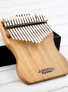 GECKO壁虎卡林巴琴17音21拇指琴手指钢初学者可携式kalimba琴乐器