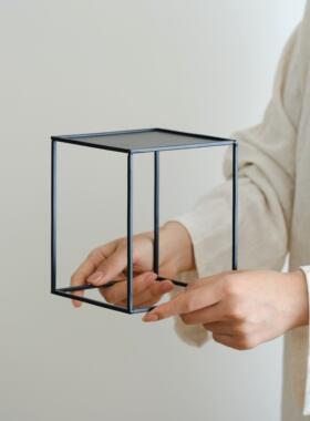 柒月里 铁艺小茶棚茶具收纳 日式多宝阁博古架展示置物架功夫茶具