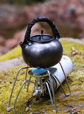 mini藤把一体壶 手工紫铜一张打泡茶壶 覆古可爱550cc铜茶壶烧水