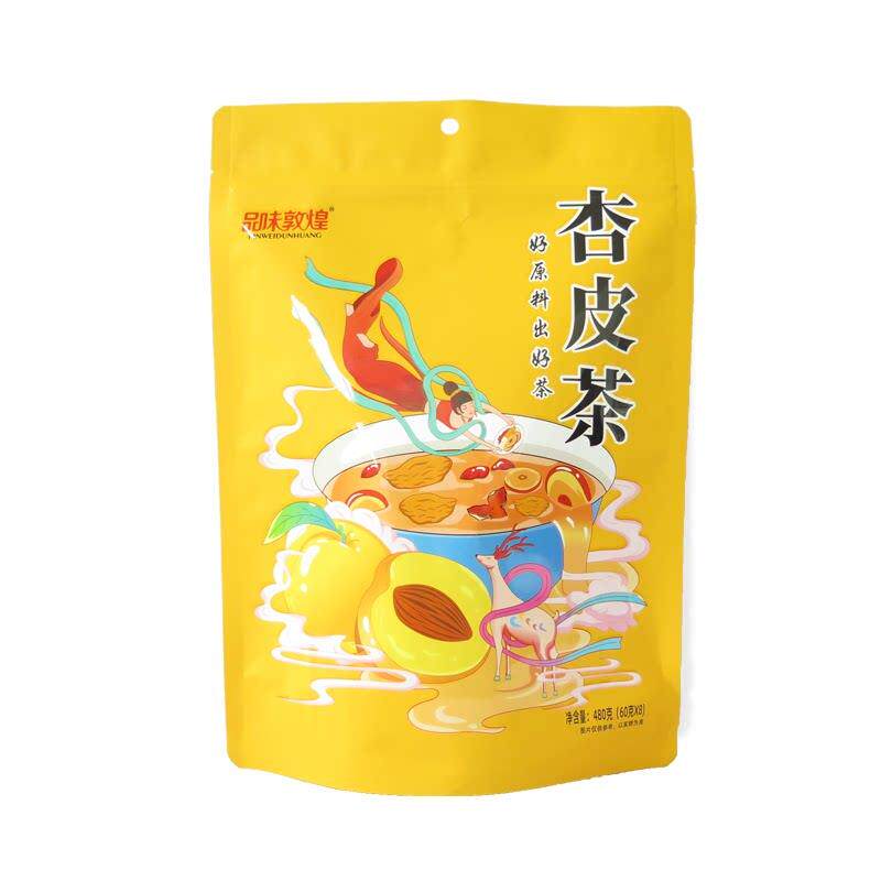 品味敦煌杏皮茶甘肃特产原料自熬手工杏皮水原料包水果茶敦煌厂家