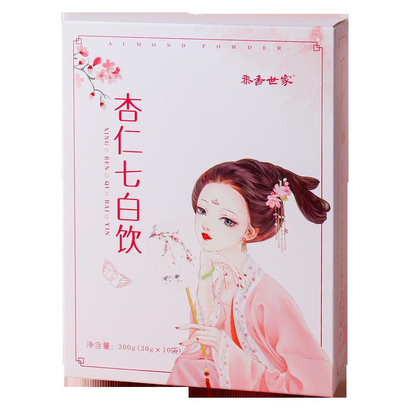 杏仁粉七白饮百合莲子银耳粉早餐羹代餐粉速食即食冲泡饮品